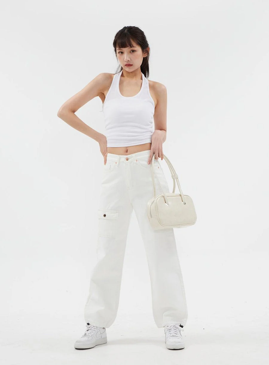 Basic Halterneck Tank Top CJj09 - Image 12