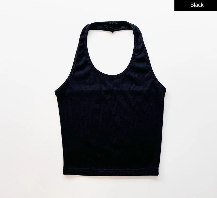 Basic Halterneck Tank Top CJj09 - Image 14