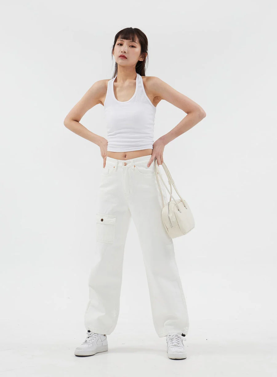 Basic Halterneck Tank Top CJj09 - Image 7