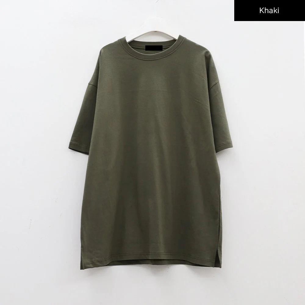Basic Loose Fit Oversized T-shirt CA26 - Image 21