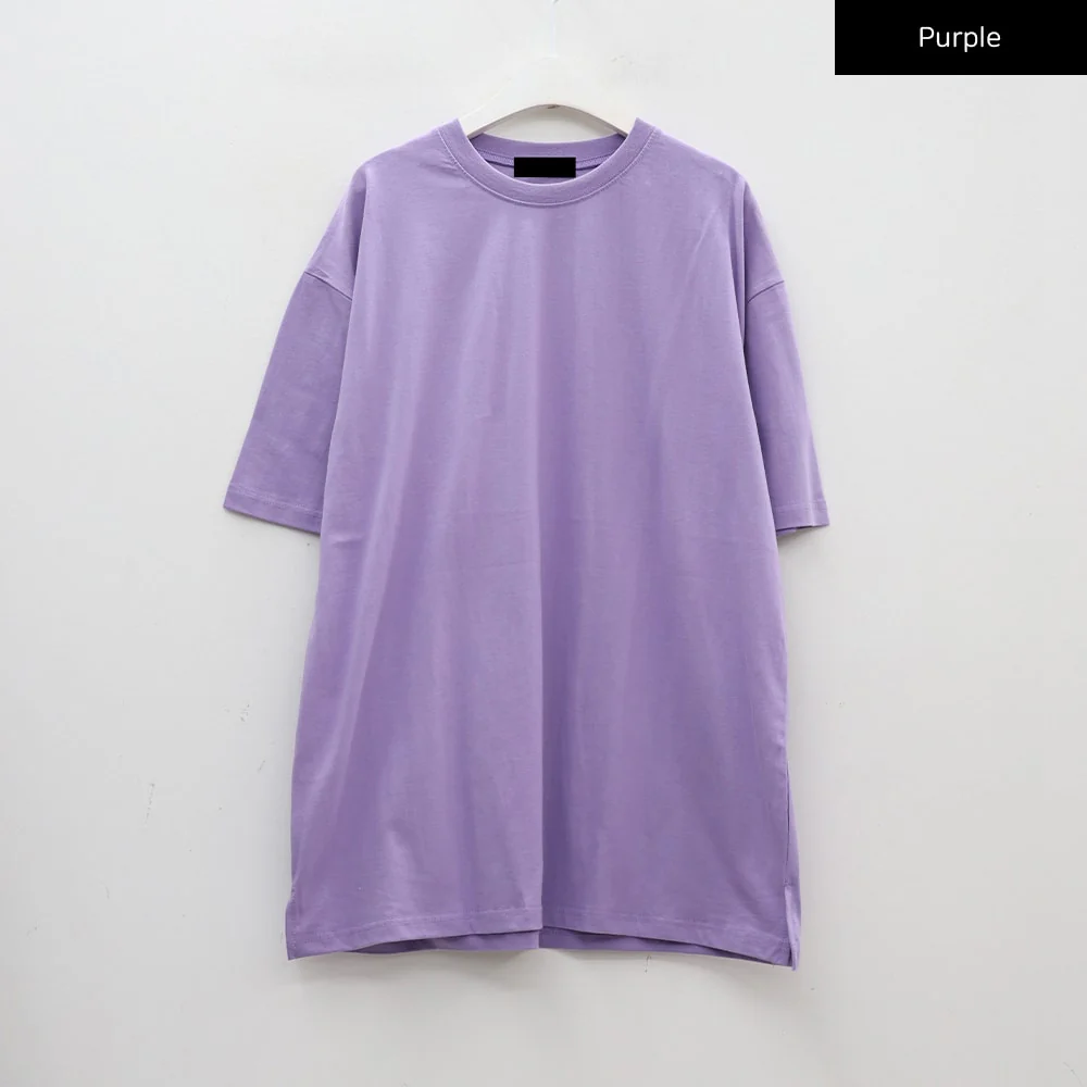 Basic Loose Fit Oversized T-shirt CA26 - Image 24