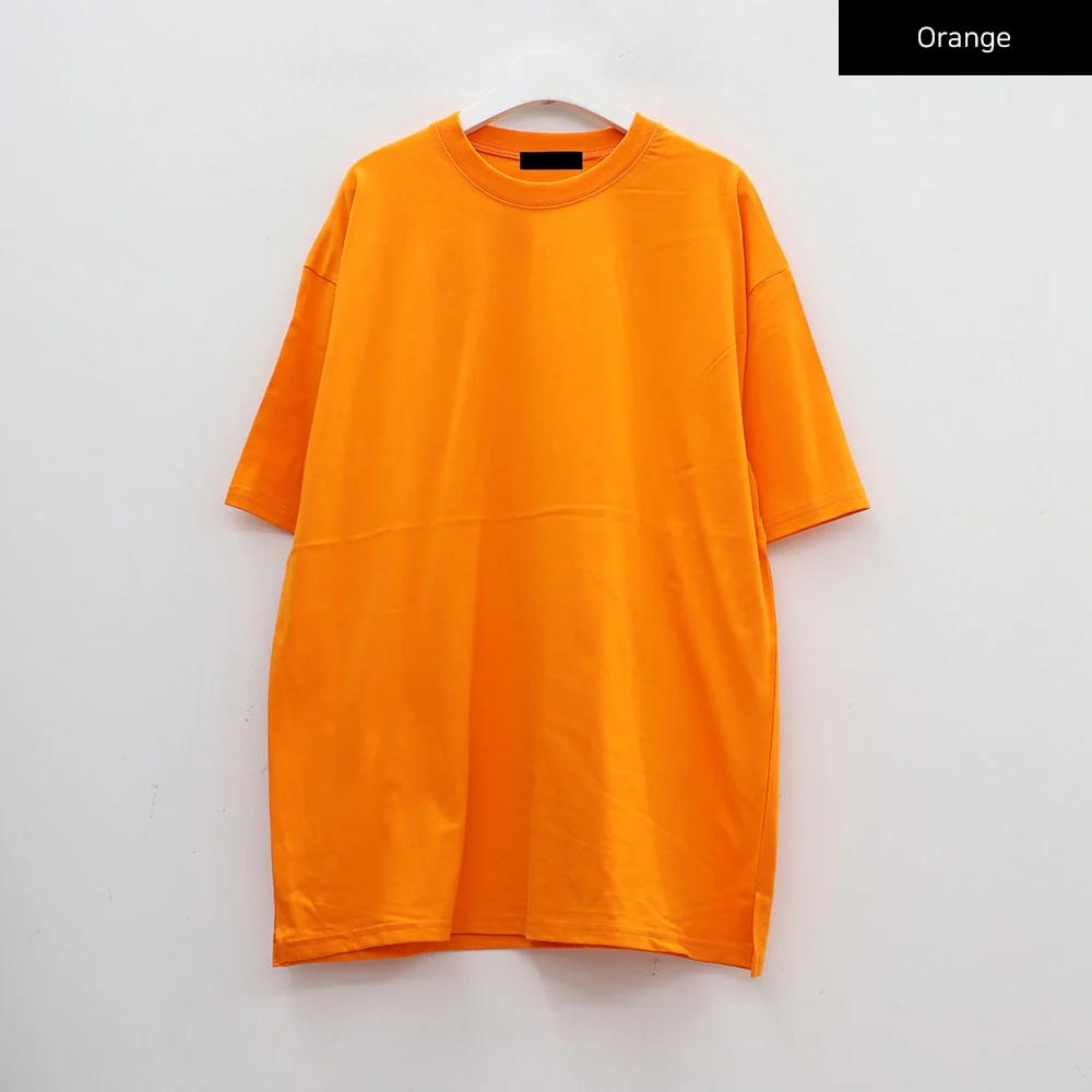Basic Loose Fit Oversized T-shirt CA26 - Image 26