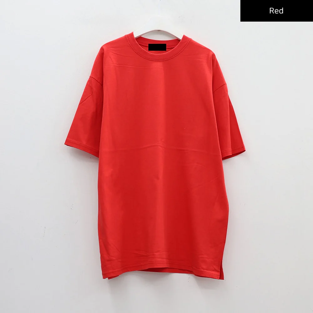 Basic Loose Fit Oversized T-shirt CA26 - Image 27