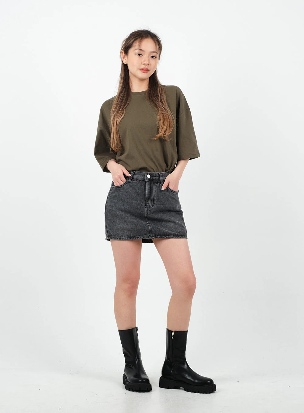 Basic Loose Fit Oversized T-shirt CA26 - Image 3