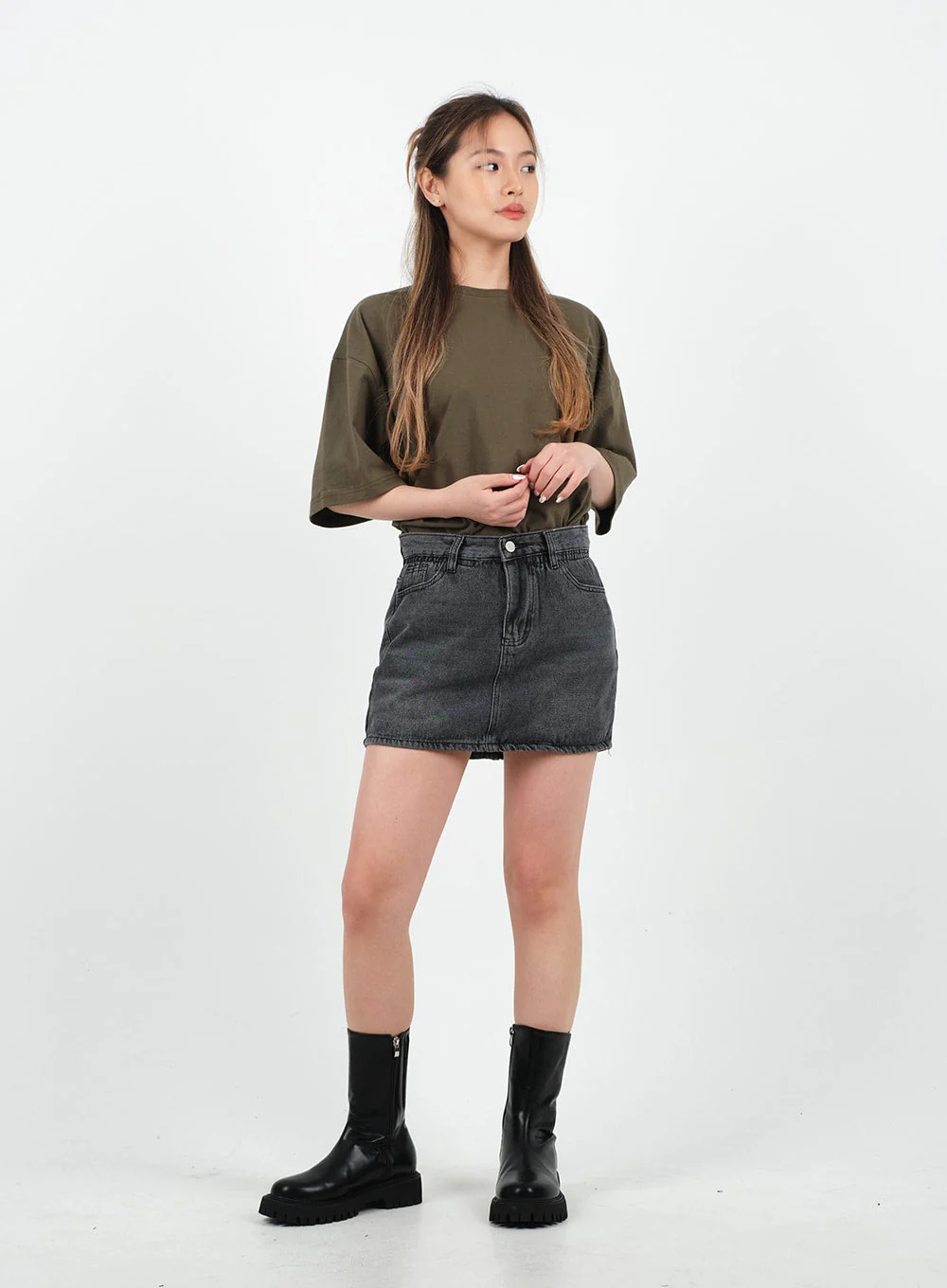 Basic Loose Fit Oversized T-shirt CA26 - Image 4