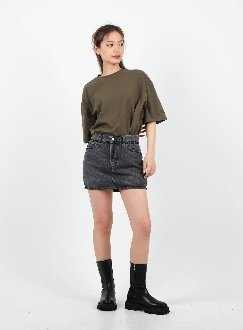 Basic Loose Fit Oversized T-shirt CA26 - Image 6