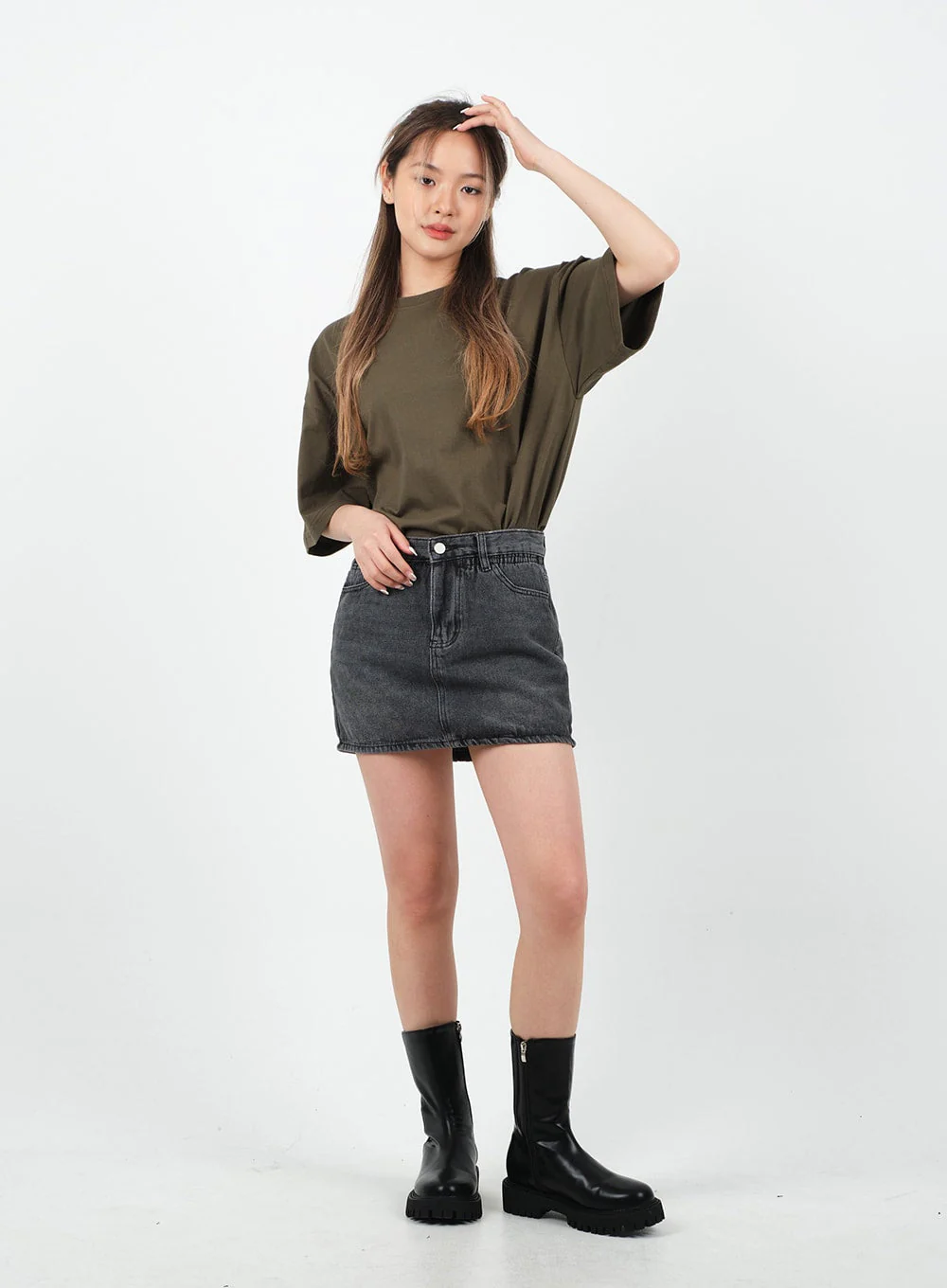 Basic Loose Fit Oversized T-shirt CA26 - Image 8