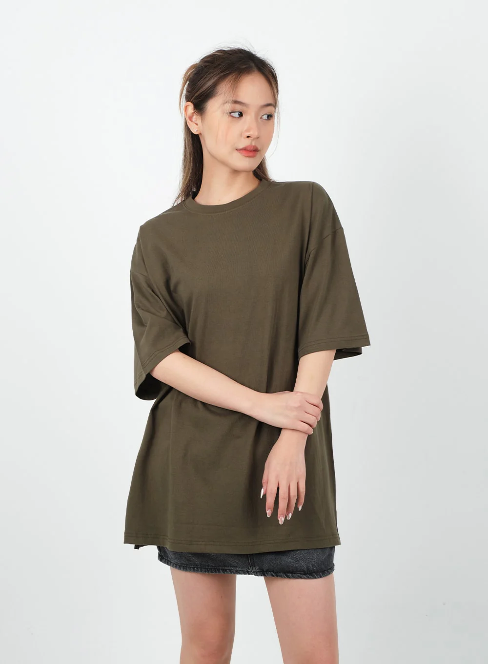 Basic Loose Fit Oversized T-shirt CA26 - Image 9
