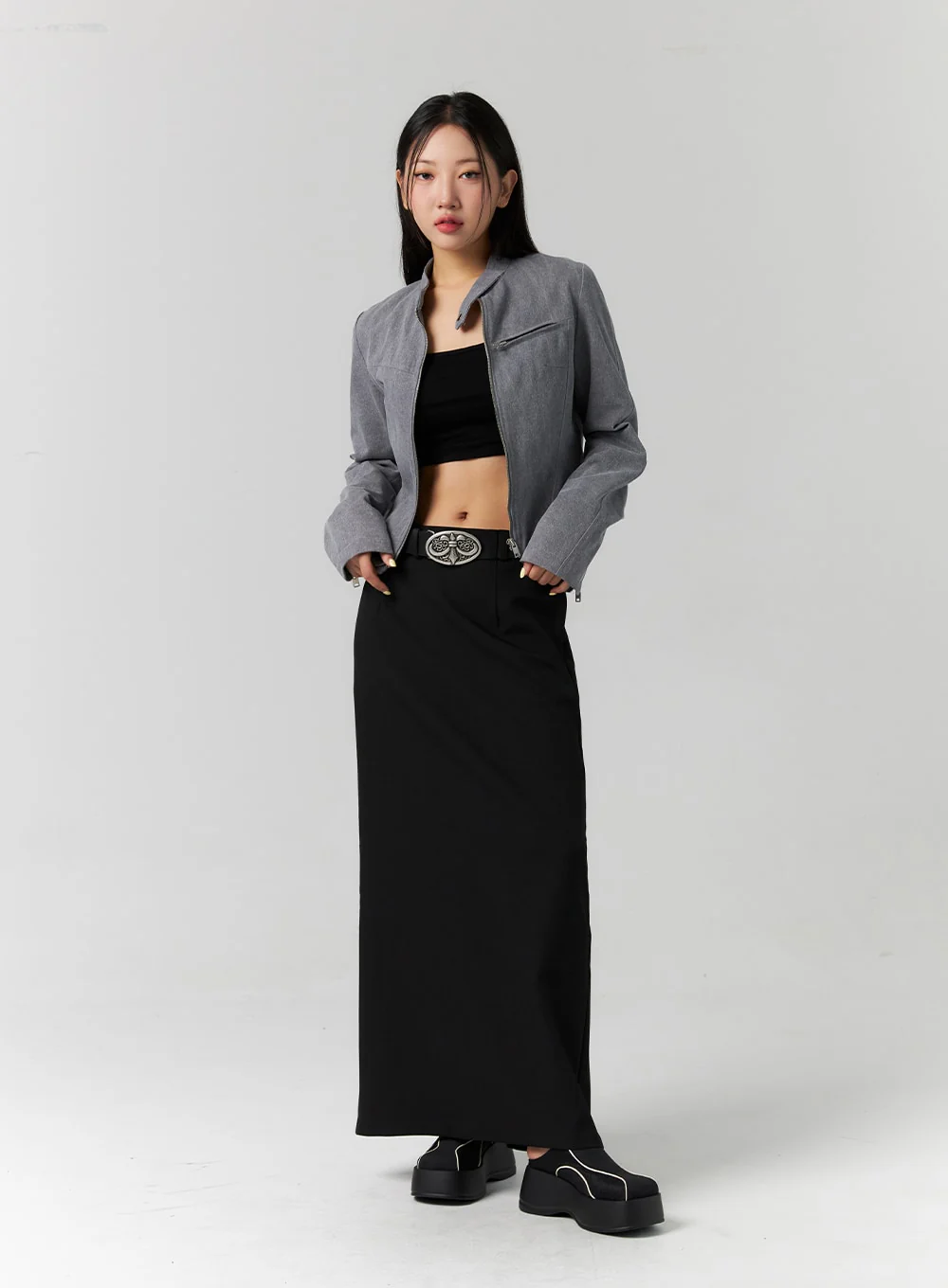 Basic Maxi Skirt CS308 - Image 4