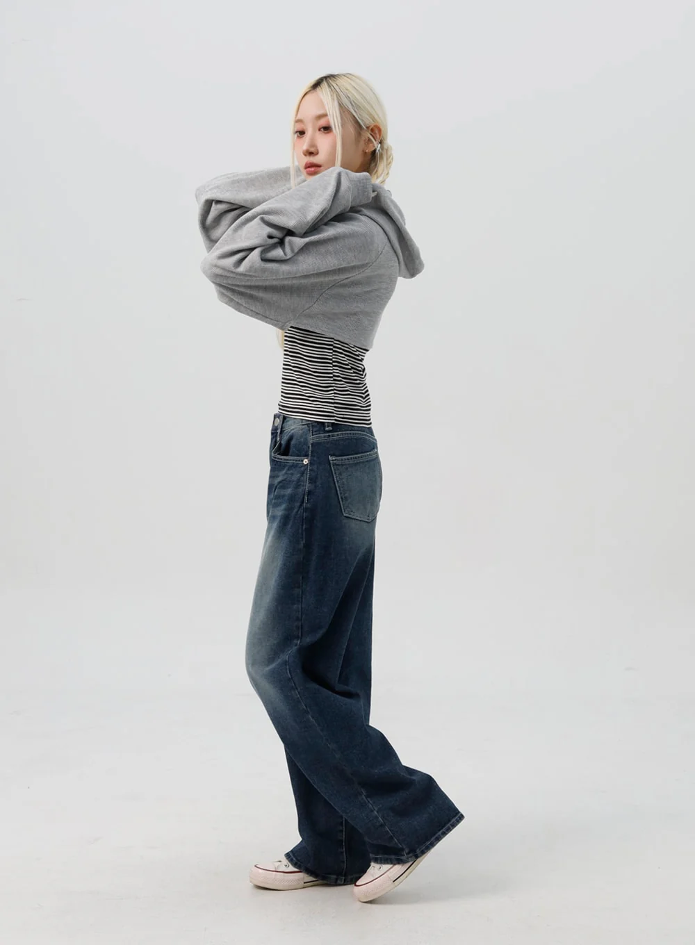 Bolero Style Cropped Hoodie IS311 - Image 9