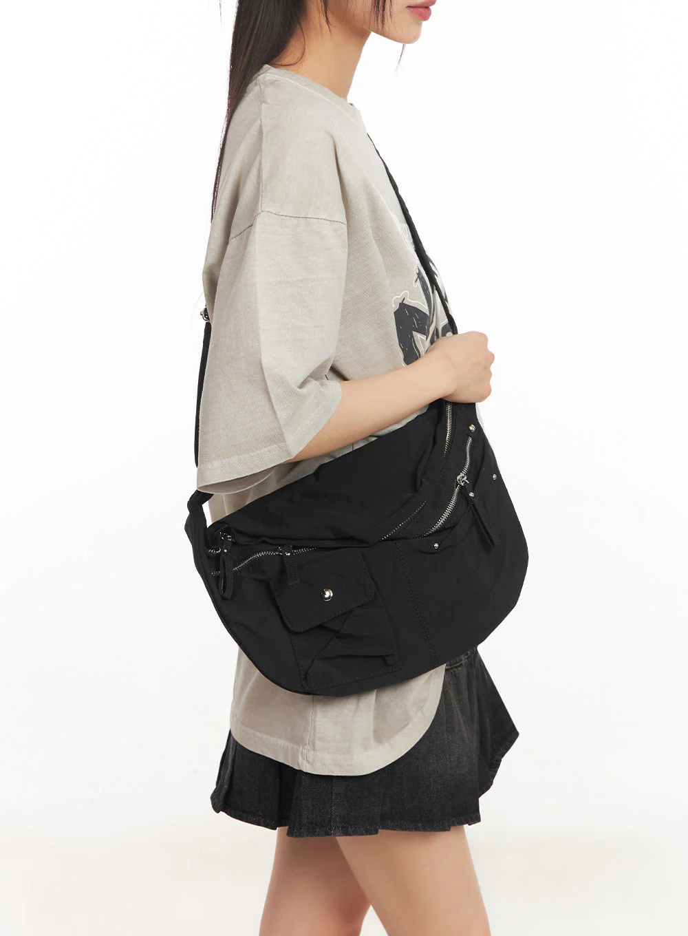 Casual Buckle Crossbody Bag IY502 - Image 4