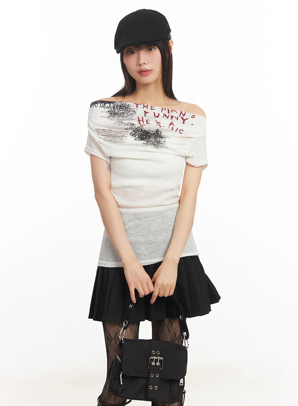 Chunky Buckle Eyelet Shoulder Bag IY502 - Image 5