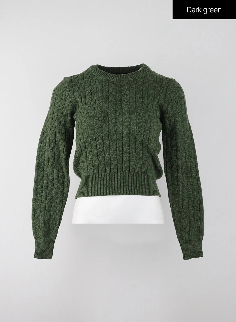 Crop Cable Knit Sweater IJ403 - Image 11
