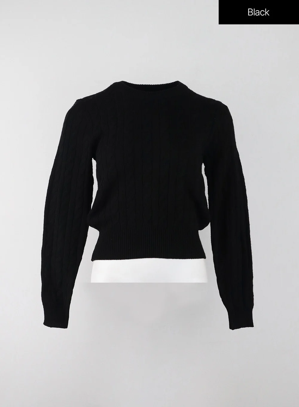 Crop Cable Knit Sweater IJ403 - Image 13