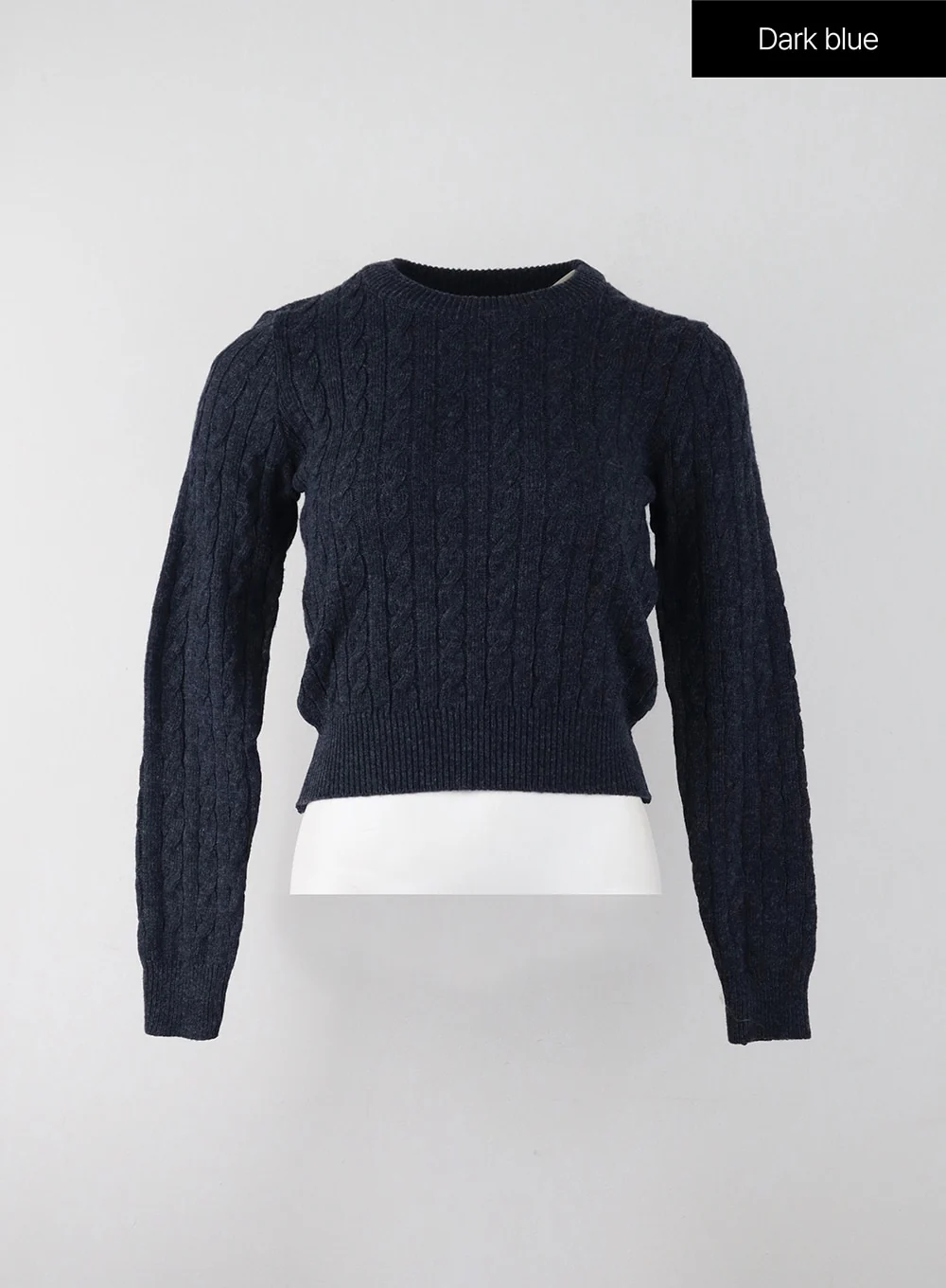 Crop Cable Knit Sweater IJ403 - Image 14