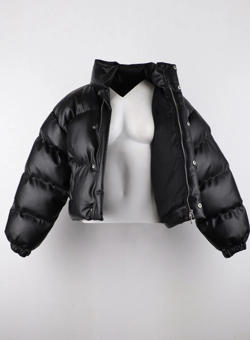 Crop Zip Up Puffer Jacket CD314 - Image 9