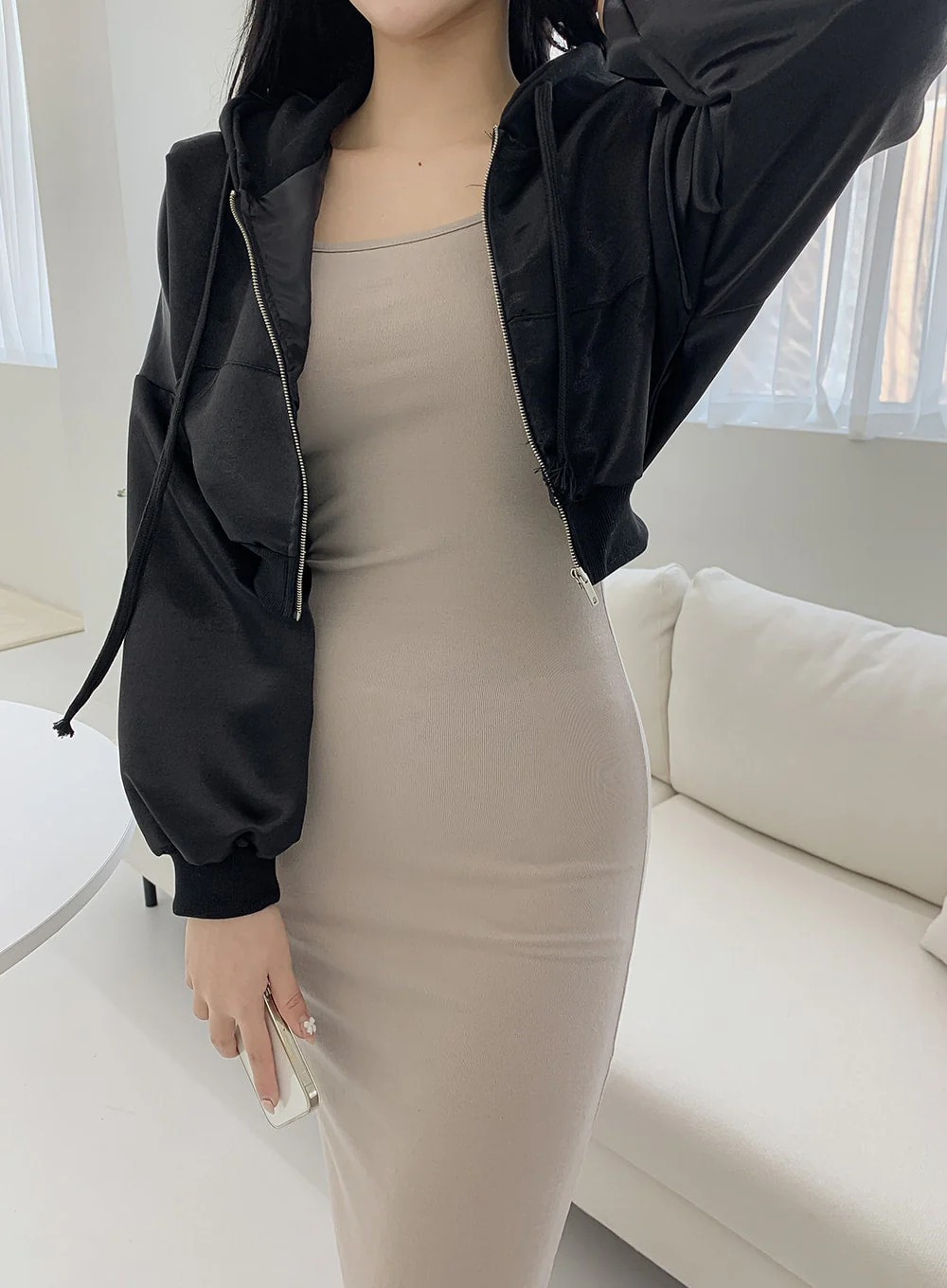 Cropped Flight Jacket IM12 - Image 12