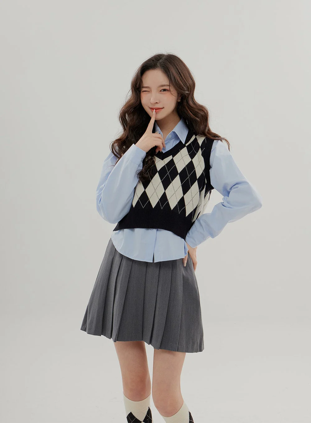 Cropped Long Sleeve Shirt B0802 - Image 11