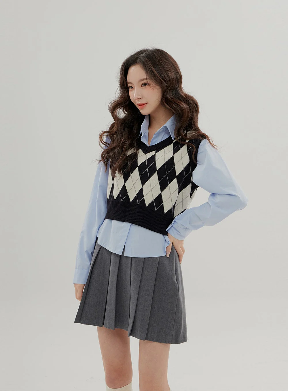 Cropped Long Sleeve Shirt B0802 - Image 14