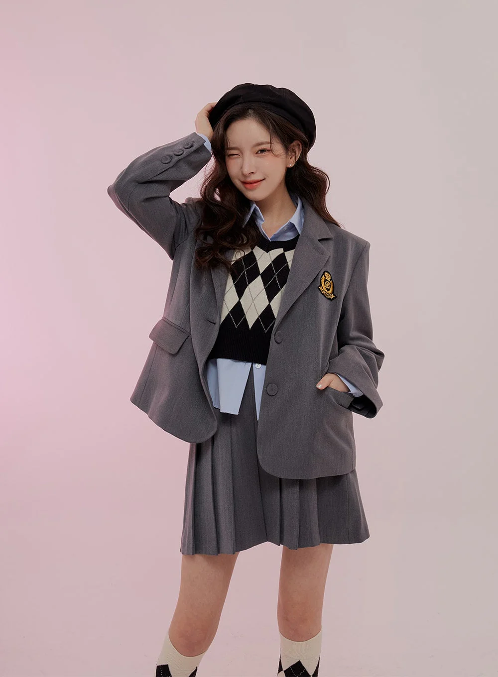 Cropped Long Sleeve Shirt B0802 - Image 21