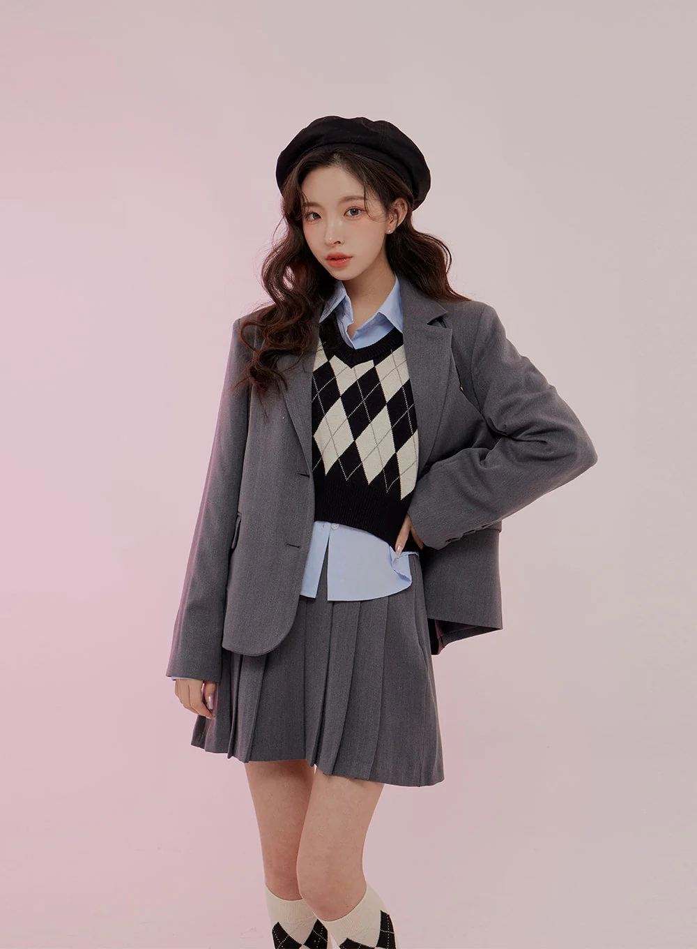 Cropped Long Sleeve Shirt B0802 - Image 22