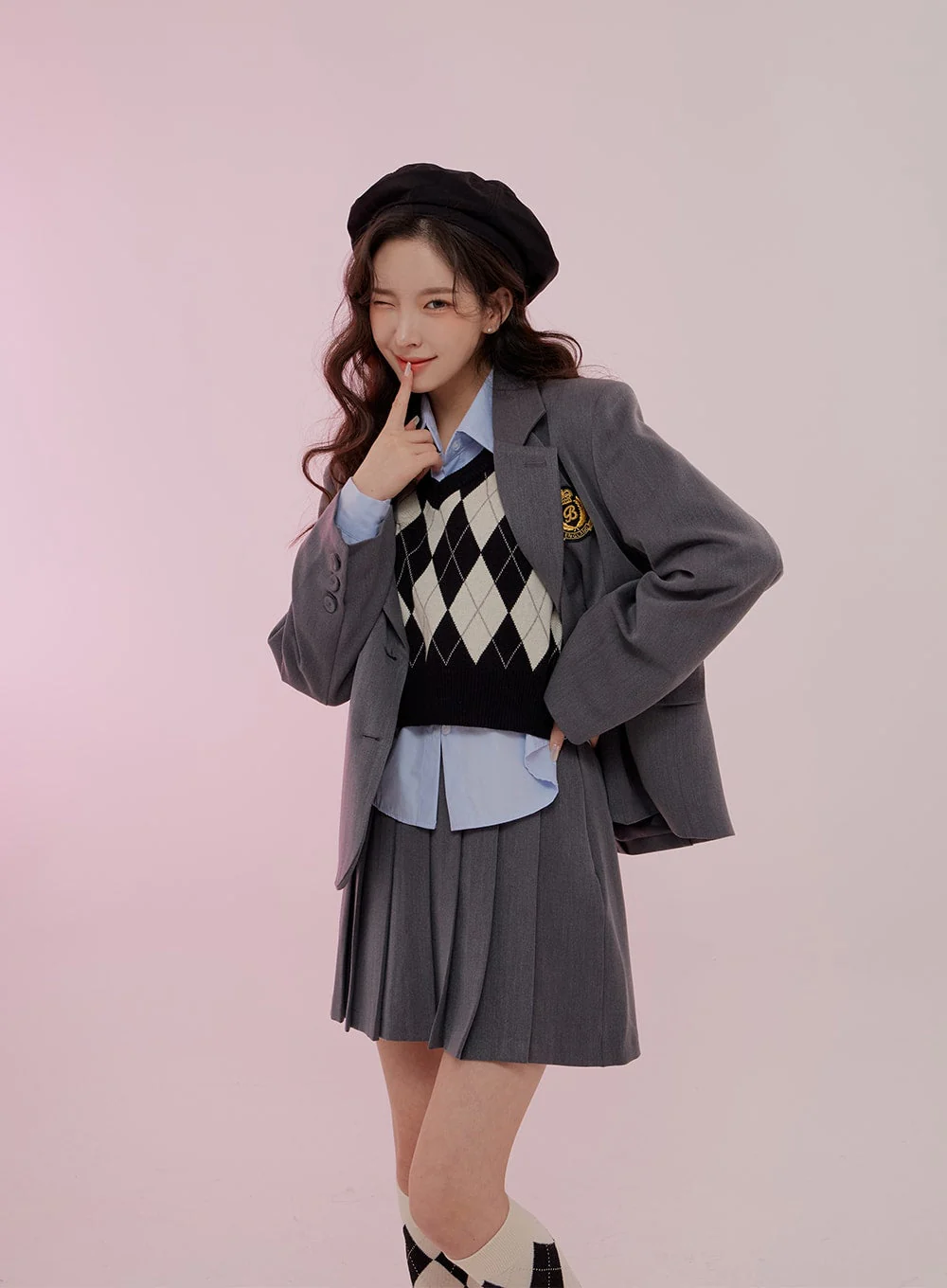 Cropped Long Sleeve Shirt B0802 - Image 25