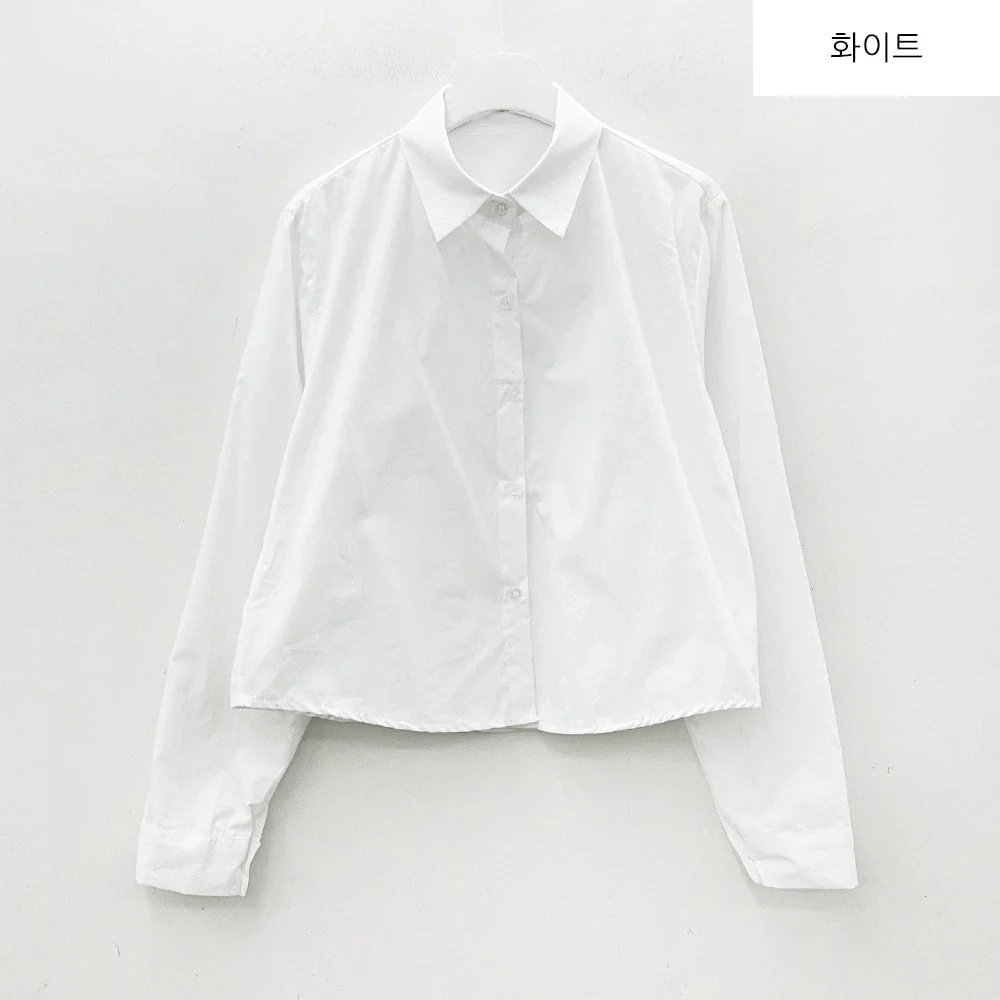Cropped Long Sleeve Shirt B0802 - Image 30
