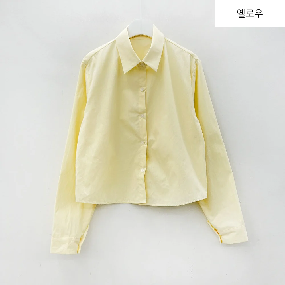 Cropped Long Sleeve Shirt B0802 - Image 32