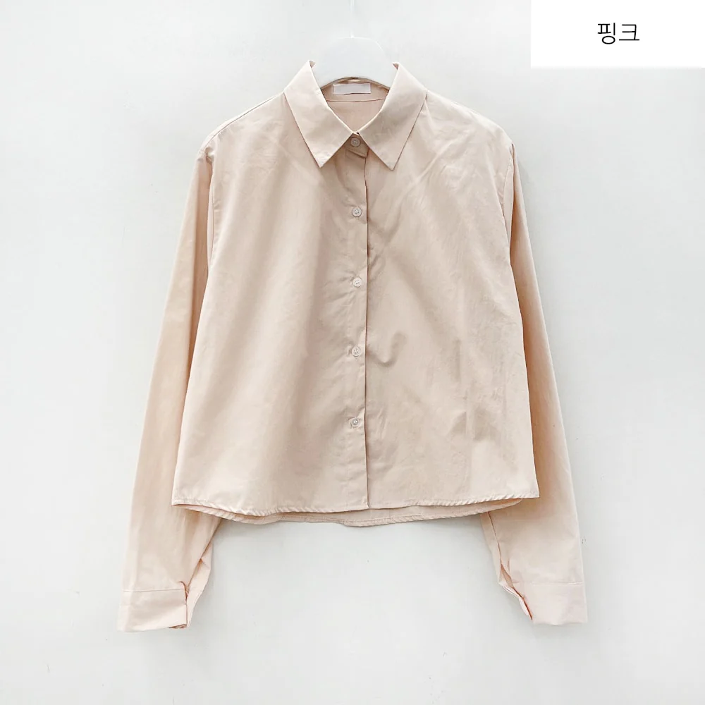 Cropped Long Sleeve Shirt B0802 - Image 33
