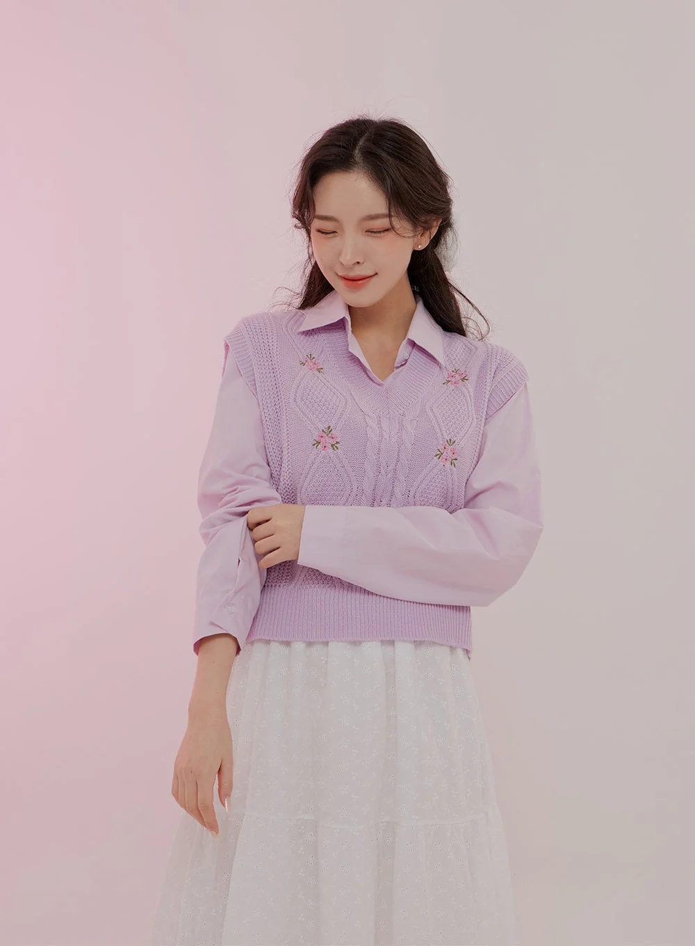 Cropped Long Sleeve Shirt B0802 - Image 8