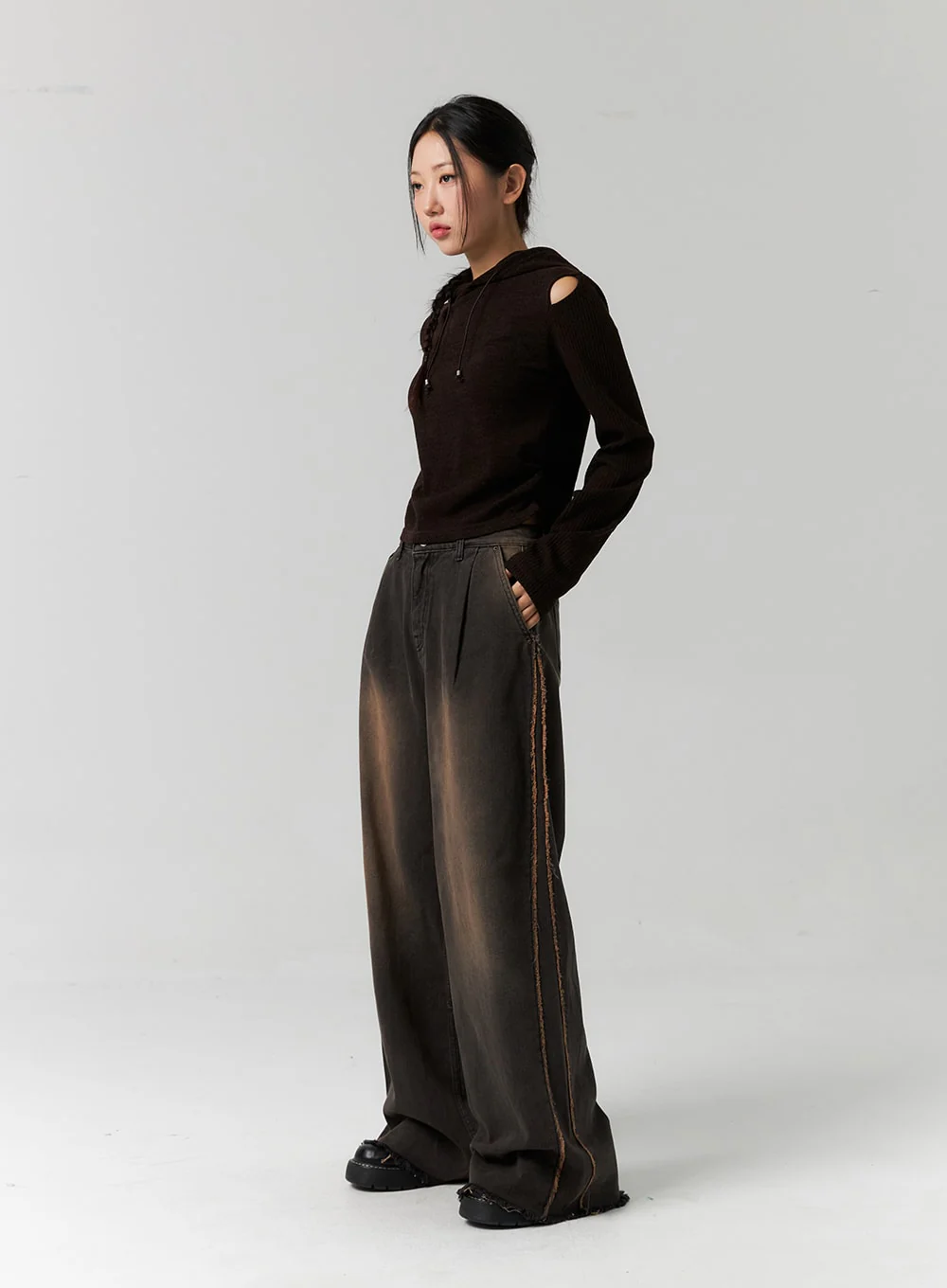 Cutout Hoodie CS312 - Image 10