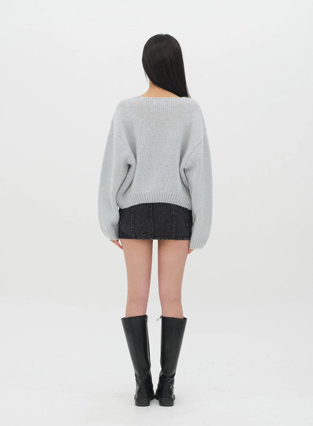 Denim Mini Skirt J21 - Image 12