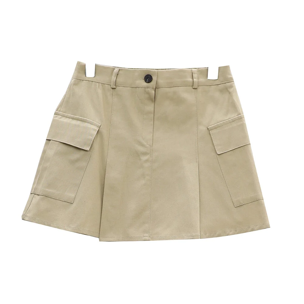 Double Pocket Pleated Mini Skirt OA01 - Image 18