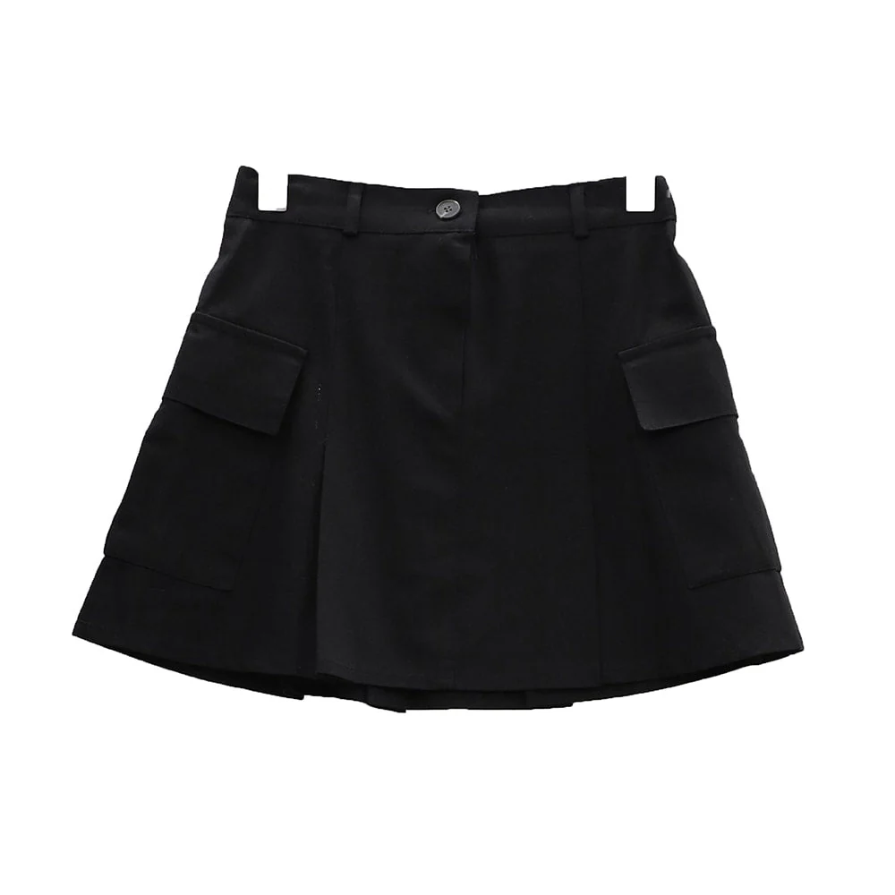 Double Pocket Pleated Mini Skirt OA01 - Image 21