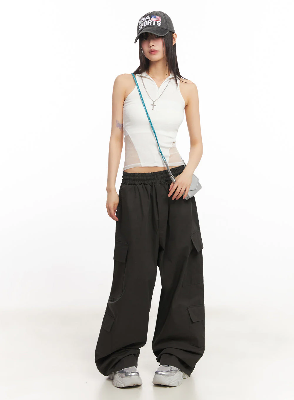 Embroidered Flag Baseball Cap IY502 - Image 3