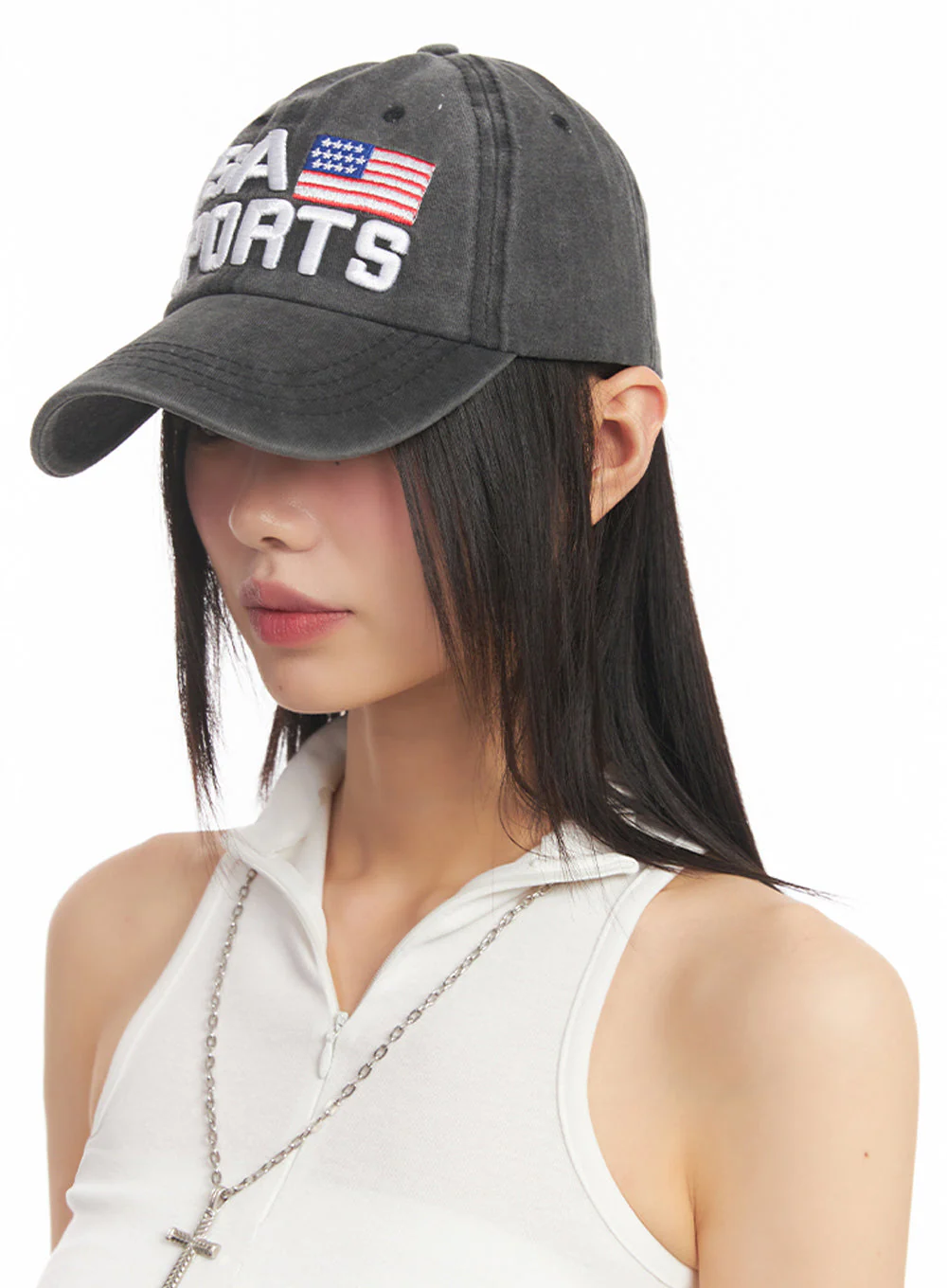 Embroidered Flag Baseball Cap IY502 - Image 5