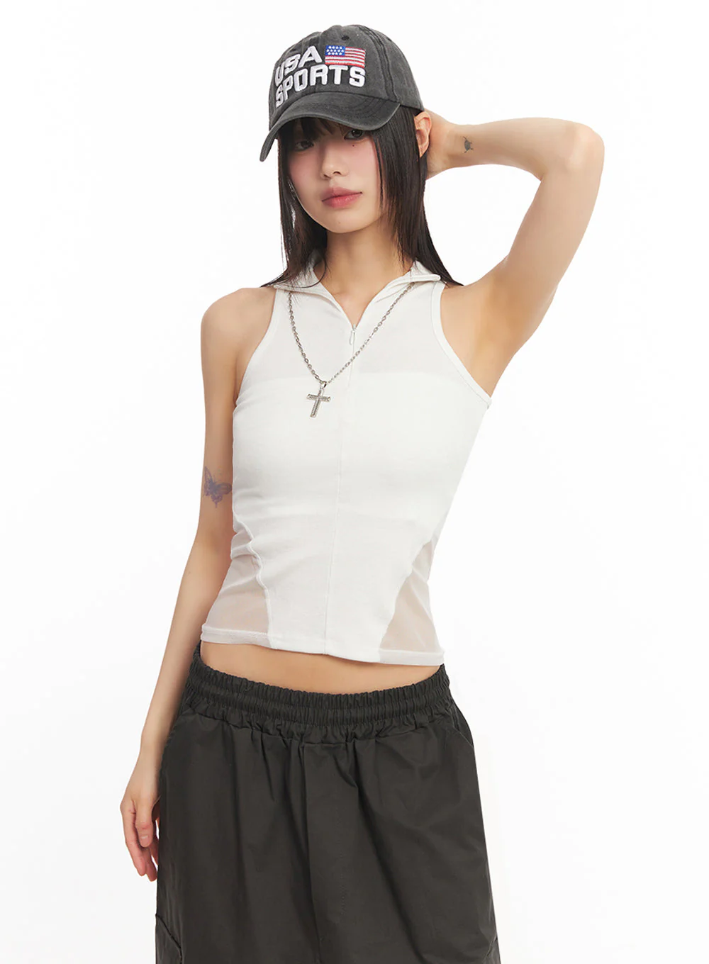 Embroidered Flag Baseball Cap IY502 - Image 6