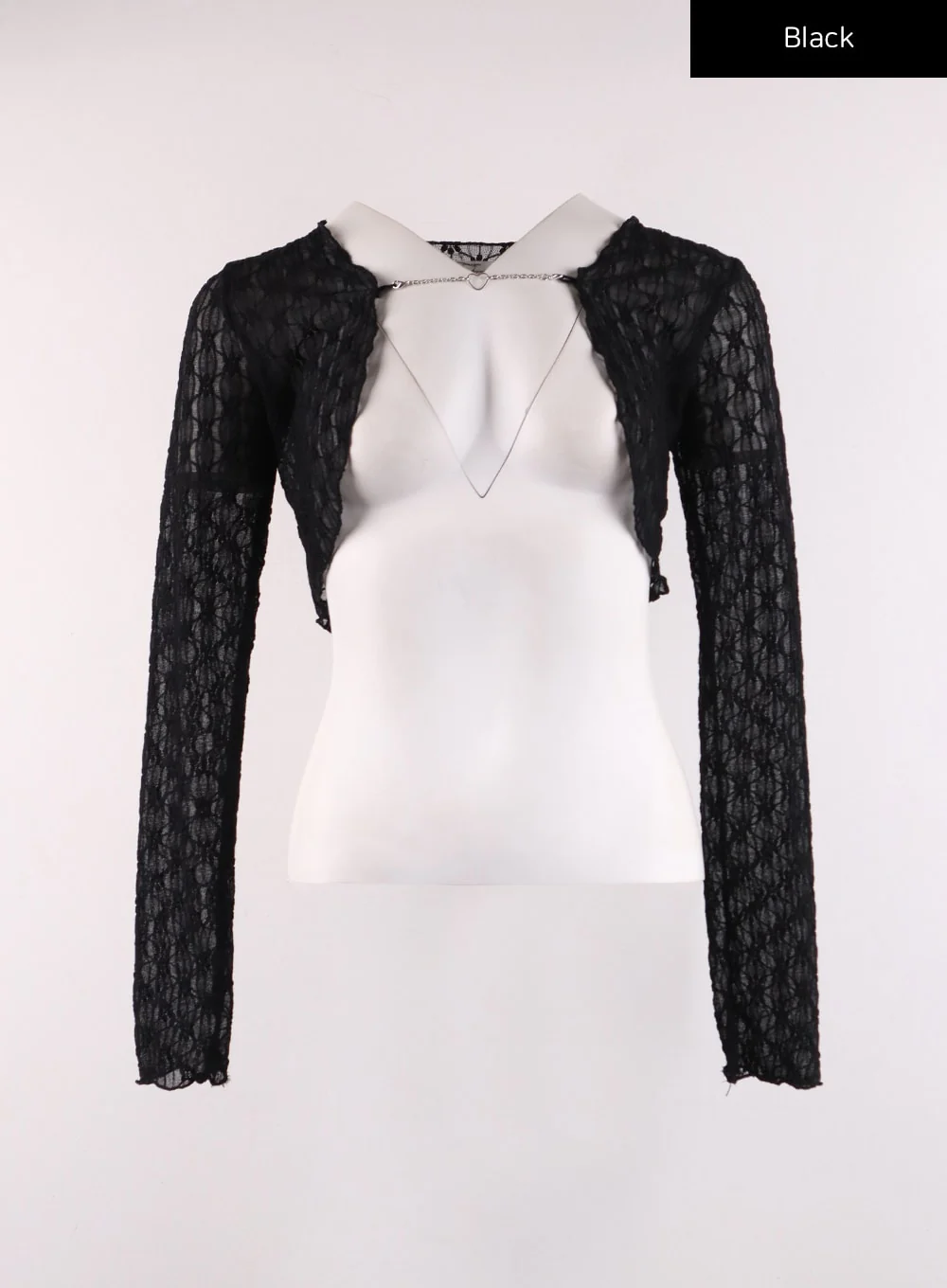 Floral Chained Cardigan IJ430 - Image 11