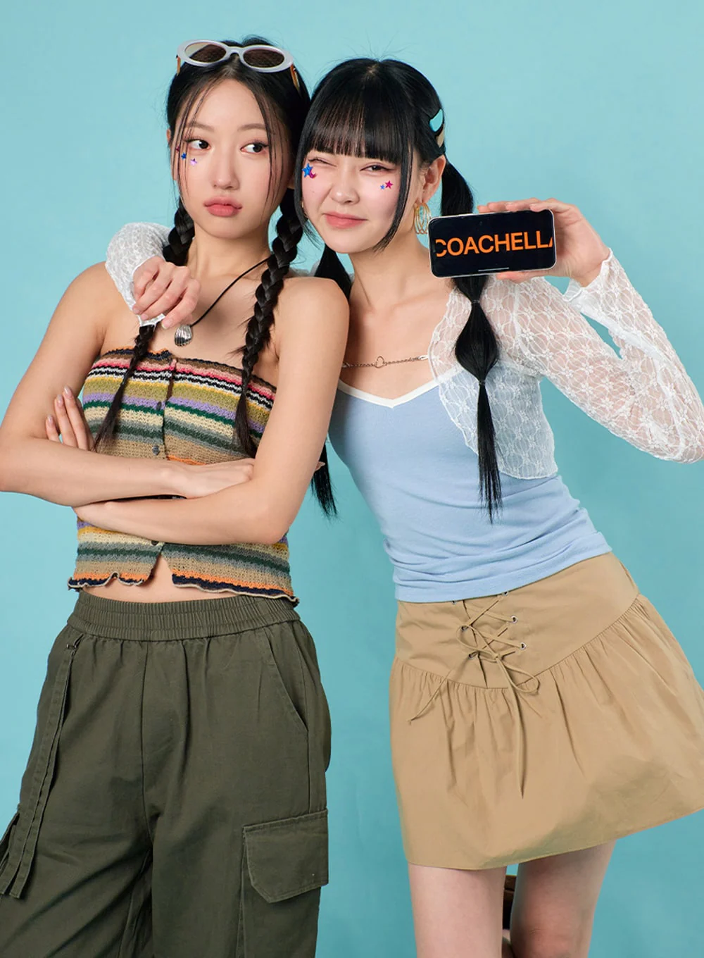 Floral Chained Cardigan IJ430 - Image 3