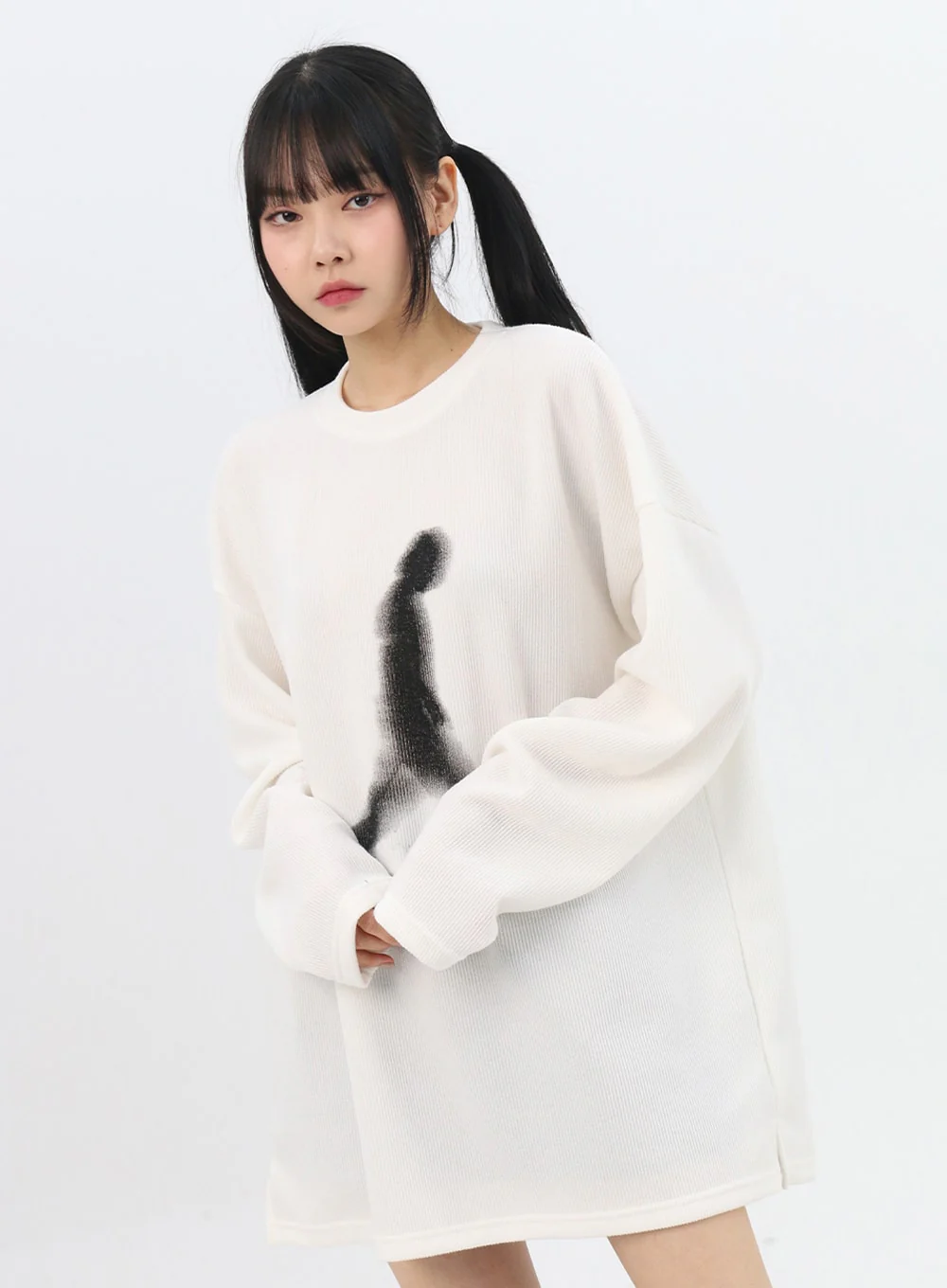 Graphic Print Oversize T-Shirt IN310 - Image 4