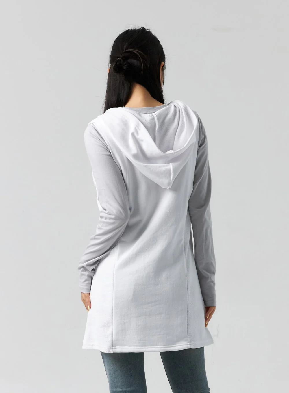 Graphic Sleeveless Long Hoodie CS302 - Image 5