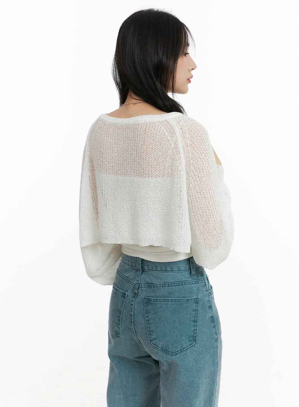 Hollow Out Knit Bolero OM412 - Image 5