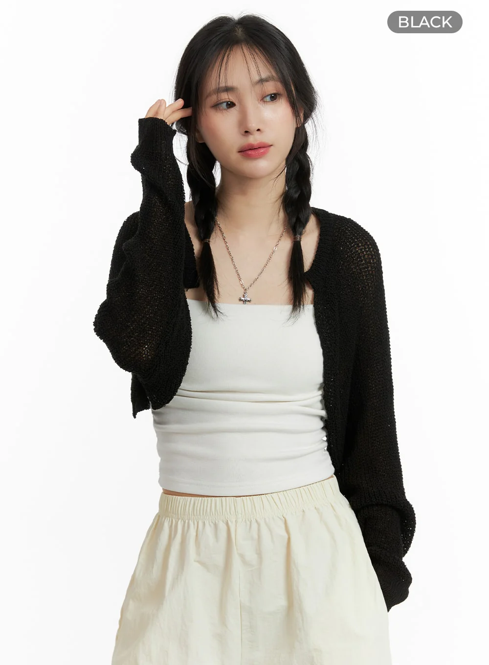 Hollow Out Knit Bolero OM412 - Image 9