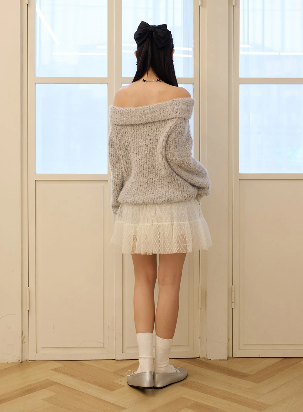 Laced Tulle Mini Skirt OD326 - Image 4