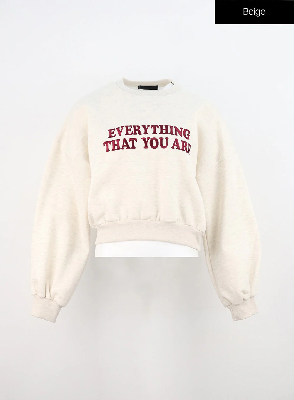 Lettering Crop Sweatshirt ON310 - Image 9