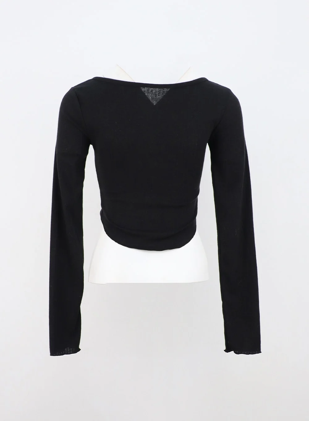 Long Sleeve Square Neck Crop Tee CN303 - Image 11