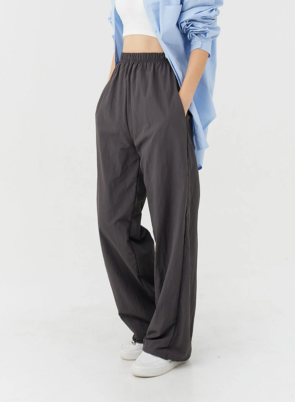 Loose Fit Banded Pants CA04 - Image 12