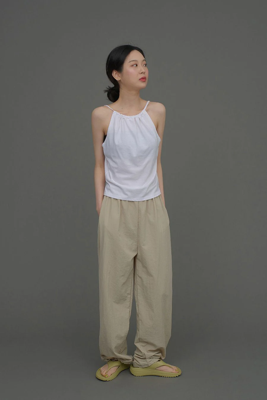 Loose Fit Banded Pants CA04 - Image 8