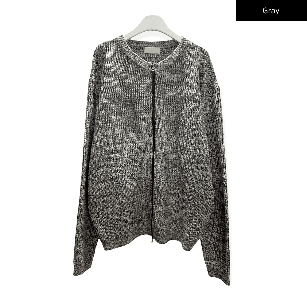 Loose Fit Knit with Two Way Zip - Image 21