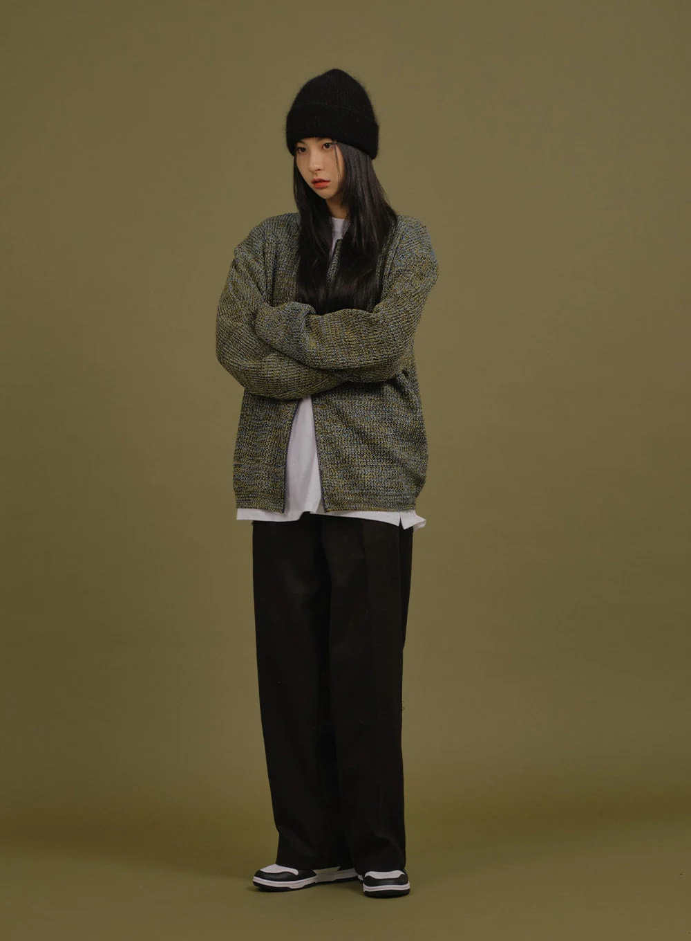 Loose Fit Knit with Two Way Zip - Image 4